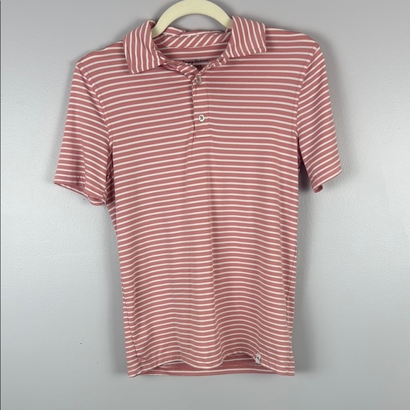 Tommy Bahama Pink & White Stripped Preppy Short Sleeve Tee Size Large - Picture 2 of 9